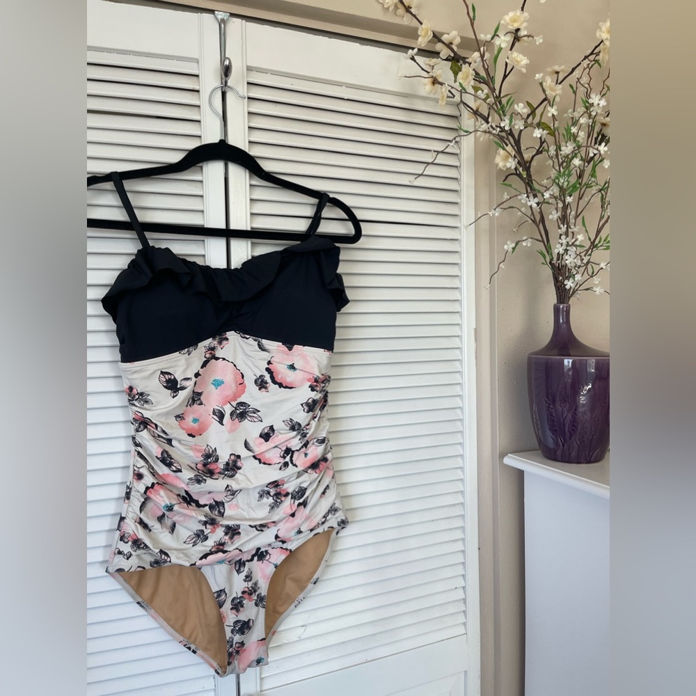 Downeast Med Floral One Piece Swimsuit